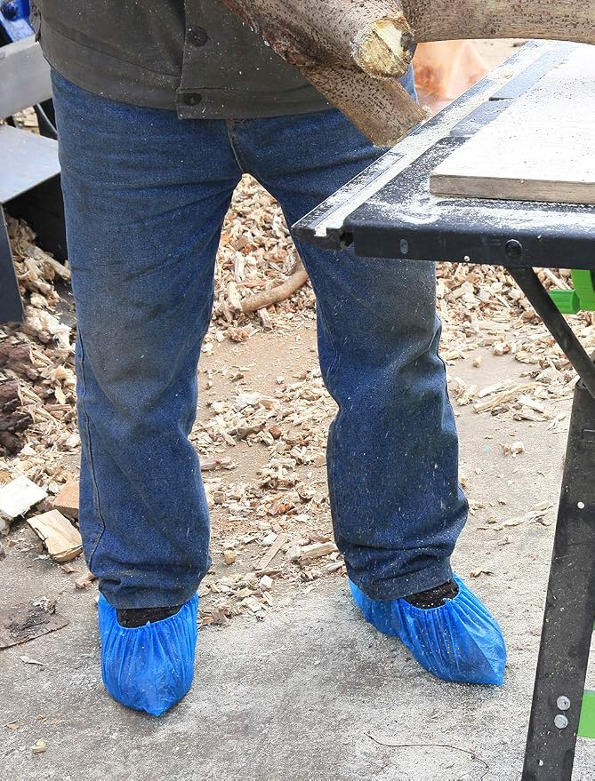 QIANSOU 1000 PCS Bulk Shoe Covers Disposable Durable Waterproof Boot Covers