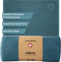 Manduka eQua Hot Yoga Mat Towel - 71" | Rapid Moisture Activated Grip | Ultra Soft Microfiber | Quick Dry | Lightweight, Travel Friendly Mat Layer | 71 x 24 inches | Sage Solid