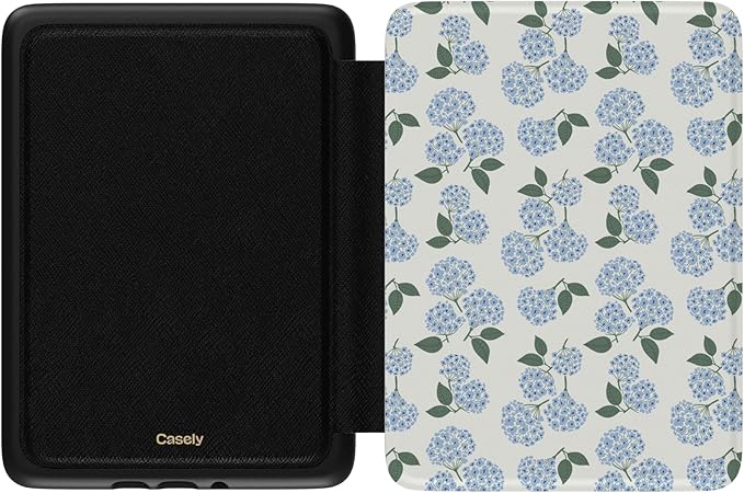 Casely 6" Kindle Case | Nantucket Cottage | Blue Hydrangea | Compatible with 6-inch Amazon Kindle 2024/2022 (11th Generation)
