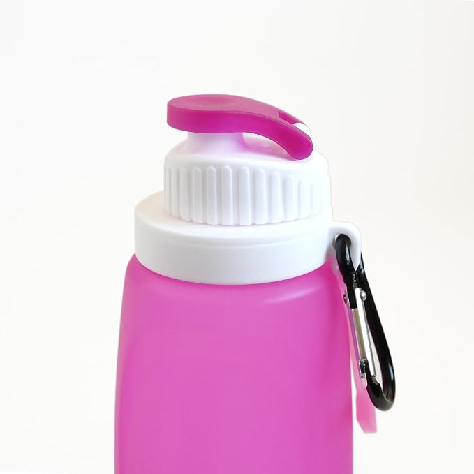 Apropos SUPER DEAL 15 Assorted Food Grade Silicone Reusable, Collapsible, Foldable Water Bottles (Red Blue White)