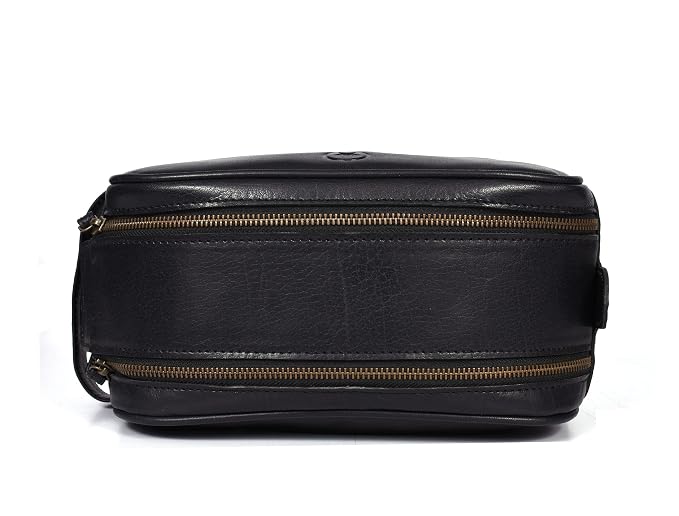 Leather Toiletry Travel Pouch Leather Waterproof Dopp Kit By Aaron Leather Goods