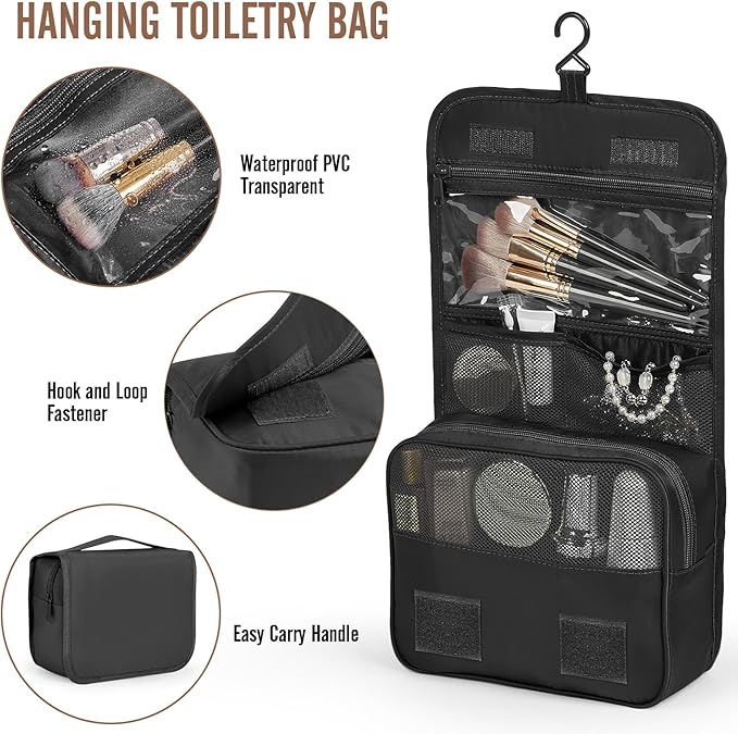 Veken 10 Set Packing Cubes for Travel Essentials, Suitcase Organizer Bags in 4 Sizes, Carry-On Luggage Accessories with Large Laundry Bag & Passport Holder, Must-Have for Airplane, Road Trip & Camping