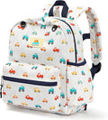 STEAMEDBUN Corduroy Toddler Backpack for Boys 2-4: Kids backpack for Boys Girls - 12 inch Preschool Kindergarten Backpacks - Car
