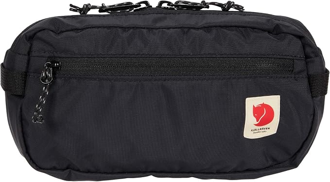 Fjällräven High Coast Hip Pack – Lightweight Waist Pack, Crossbody Sling Bag for Travel, Hiking & Everyday Use, Black