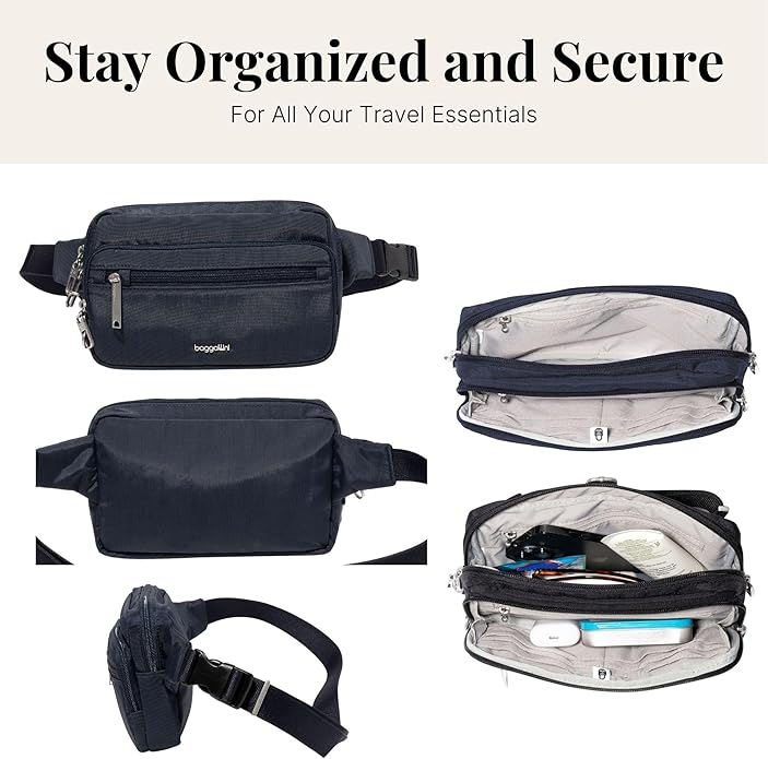 Baggallini Securtex Anti-Theft Belt Bag