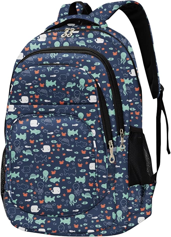 rickyh style School Backpack Travel Bag for Men & Women Lightweight College Back Pack with Laptop Compartmen