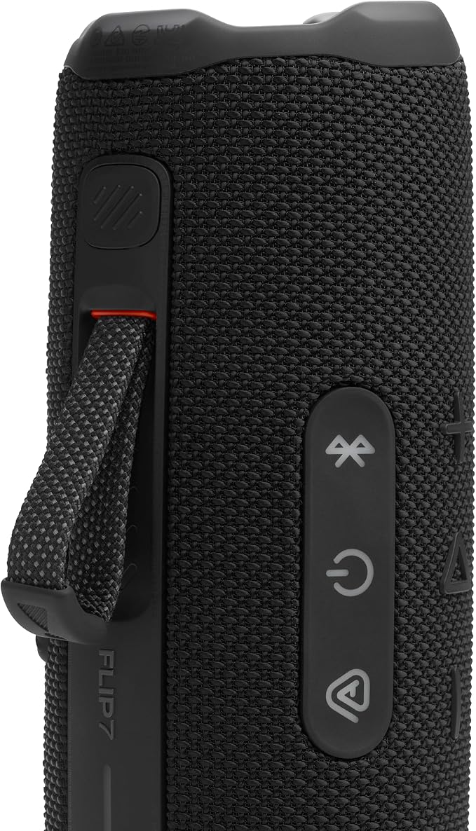 JBL Flip 7 - Portable Waterproof and Drop-Proof Speaker, Bold JBL Pro Sound with AI Boost, 16Hrs of Playtime, and PushLock System with Interchangeable Accessories (Black)