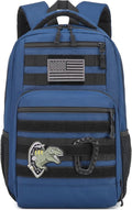 Kids Tactical Backpack Army Molle Bookbag Military Boys Backpack for School, Outdoor, Camping, Blue