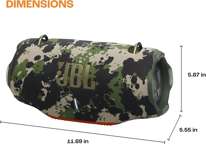 JBL Xtreme 4 - Portable Bluetooth Speaker, Powerful Sound and Deep Bass, IP67 Waterproof, 24 Hours of Playtime, Powerbank, Auracast for Multi-Speaker Pairing (Black)