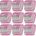 Shimeyao 180 Pcs Small Aluminum Clip Keychain Buckle Clip Bulk Mini Aluminum Ring Shape Small Lock Spring Snap Hook
