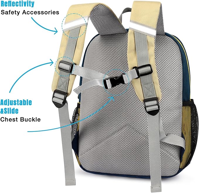 STEAMEDBUN Toddler Backpack for Boys 2-4,Kindergarten Backpack for Boys,Preschool Backpack,Mini