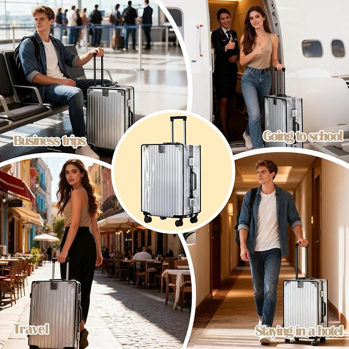 3 PCS Clear Suitcase Covers for Luggage, 20" 24" 28" Luggage Protector Suitcase Cover TSA Approved Waterproof Transparent PVC Protector (20"+24"+28")