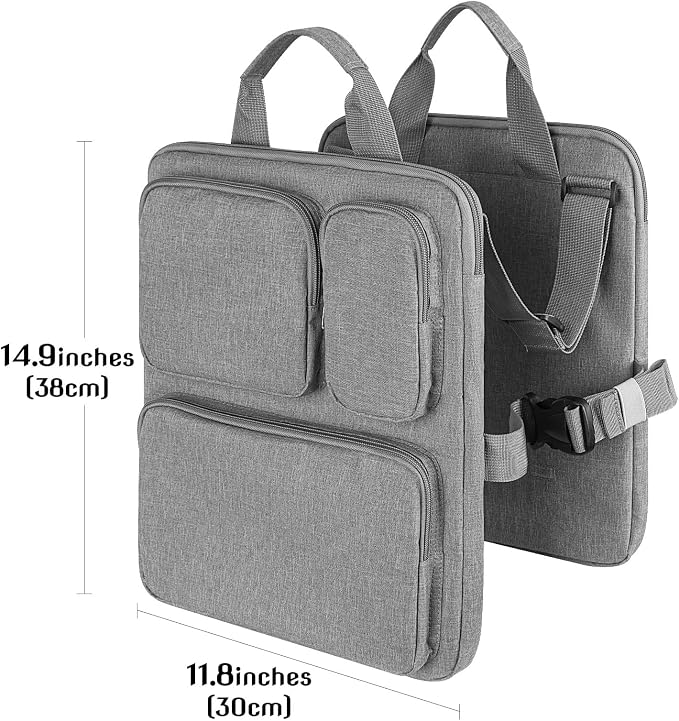 Adjustable Over Luggage Organizer for Hanging Extra Bag, Hands-Free Multi Travel Accessory for Business Trips & Vacations, Fits Most Suitcases & Laptop (Gray-3)