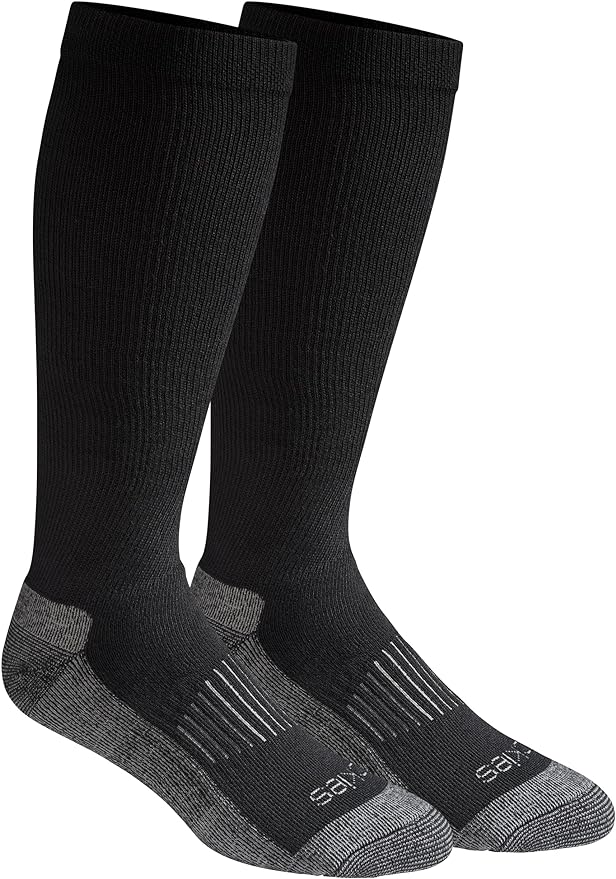 Dickies Men's Light Compression Comfort Over-The-Calf Socks, Available in M-XXL (2, 4 Pairs)