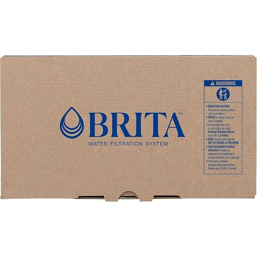 Brita Large 10-Cup Water Filter Pitcher with BritaPlus Filter, WQA NSF/ANSI Certified, Reduces 2X Contaminants vs. Standard, Removes Chlorine Taste & Odor, Reduces Zinc Copper Mercury, Stone Blue