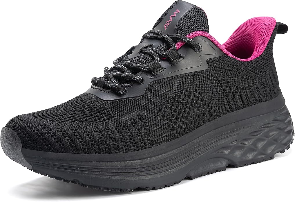 AVW Womens Non Slip Work Shoes Water Resistant Walking Sneakers Food Service Chef Kitchen Shoes