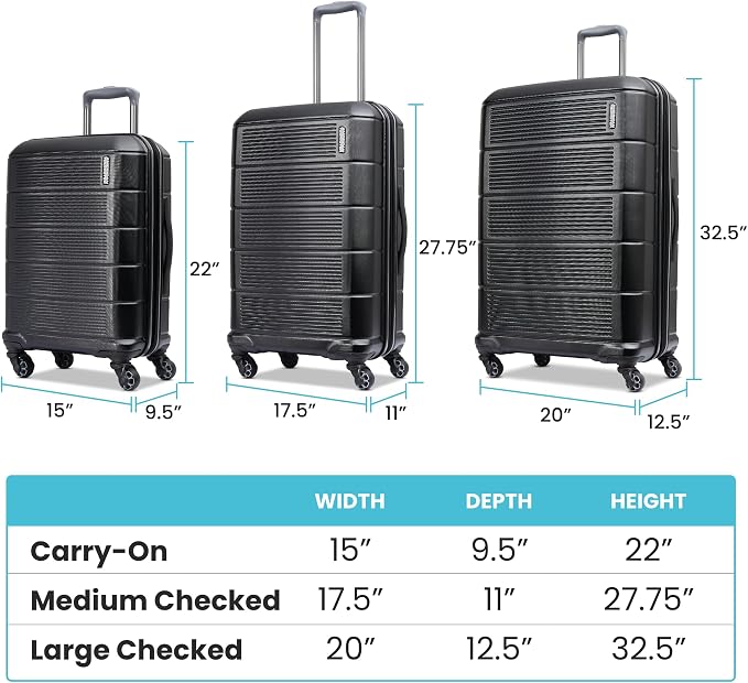 American Tourister Stratum 2.0 Expandable Hardside Luggage with Spinner Wheels, 28" SPINNER, Soft Coral