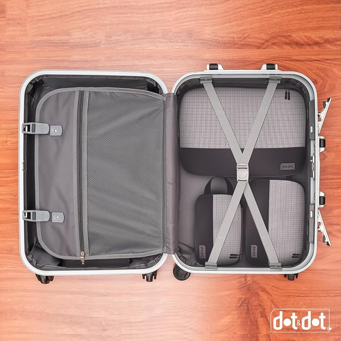 Dot&Dot Leak Proof Travel Bottles Compression Packing Cubes