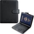 Reyke Passport Holder for Travel with Built-in Tracker, Works with Apple Find My (iOS Only), No Charging Required, Up to 5 Years Battery Life, RFID Blocking Passport Cover Wallet for Men &Women