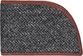 ROGUE WALLET Front Pocket Card Holder for Men - Bedford Tweed & Top Grain Leather Minimalist Billfold - Slim ID Window, Cash Section & Stash Compartment