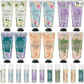 Loopeer 12 Sets Graduation Christian Hand Cream and Lip Balm Gift Set Christian Gift Bulk for Women Mothers Day Gifts for Church Travel Size Hand Lotion Bible Verse Lip Balm Bulk for Bridal Mom