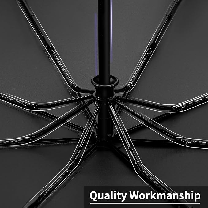 Seniny Windproof Travel Umbrella, Automatic Umbrellas for Rain, Portable & Compact Umbrellas for Backpack, Strong UV for Protection, Folding Small Sun Umbrella for Car, Walking
