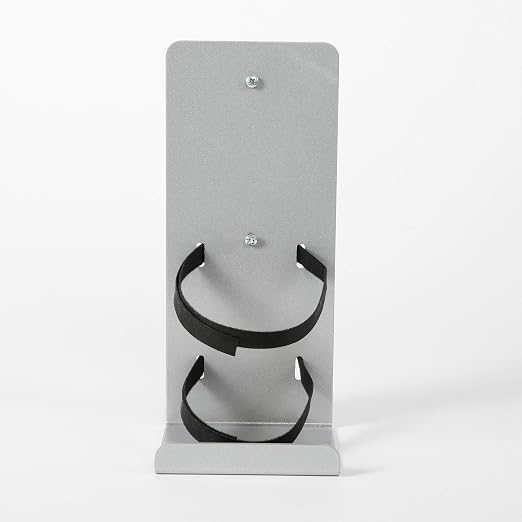 M&T Displays Floor Stand Universal Holder Bracket for Liquid/Lotion Soap or Hand Sanitizing Products, Medical Face Mask, Disposable Glove, Wipe, Facial Tissue