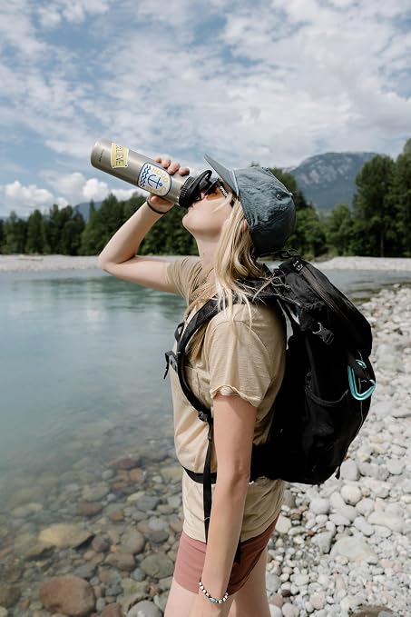 Platypus DayCap Water Bottle Filter Cap for Wide Mouth HydroFlask, Nalgene, and Yeti Water Bottles