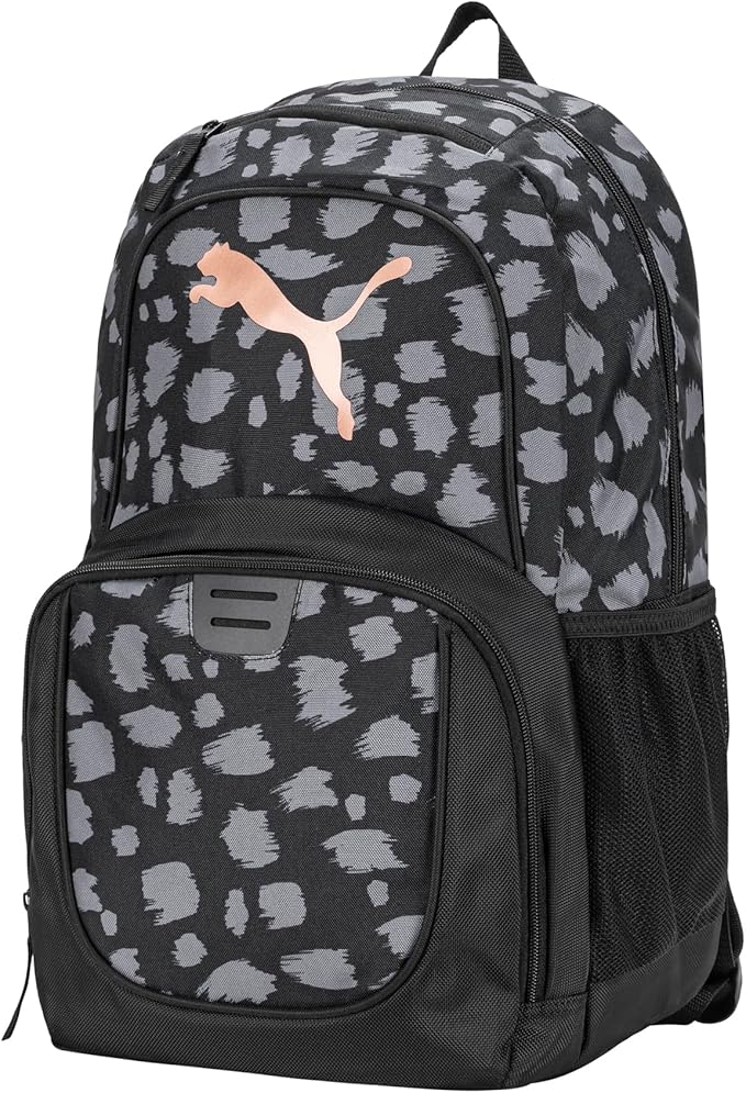 PUMA Unisex Adult Evercat Contender Backpack, Black/Rose Gold