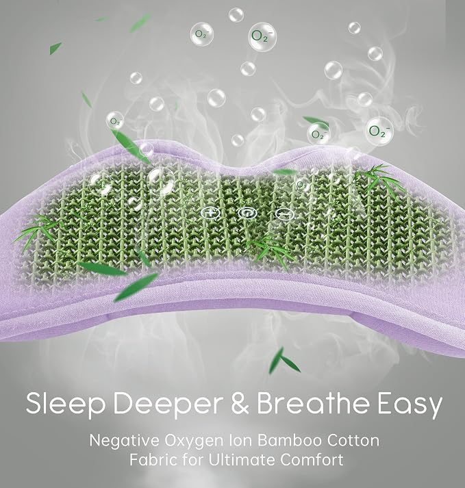 Sleep Mask with Headphones Bluetooth 5.4, TOPOINT 3D Eye Mask Blackout with Soft Bamboo Cotton for Side Sleepers Women Men, Sleep Headphones Earphones HD Speaker Microphone for Travel Meditation Gift