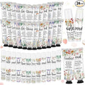 Loopeer 24 Sets Bulk Christian Hand Cream and Lip Balm Set for Women Religious Travel Size Moisturizing Lip Care Mini Religious Gifts for Women Coworker Appreciation Gift
