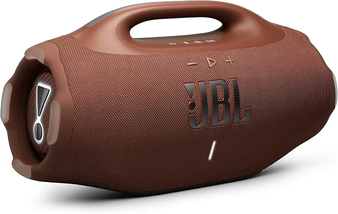 JBL Boombox 4 - Most Powerful JBL Portable Waterproof Speaker with Massive JBL Pro Sound, Up to 34 Hours of Playtime, & Multi-Speaker Connection by Auracast™ (Brown)