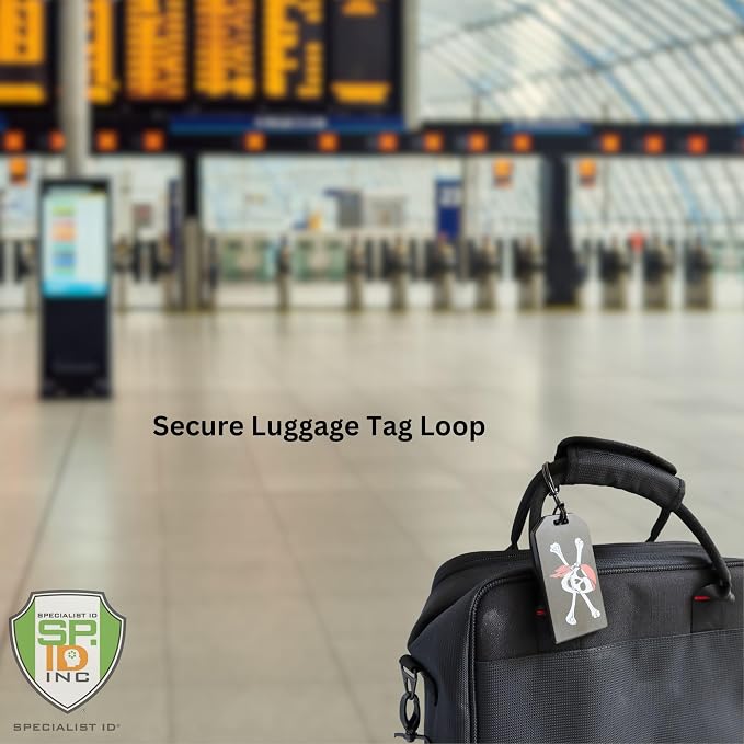 Specialist ID Bulk 25 Pack -6 Inch Premium Black Plastic Luggage Tag Loops - Plastic Straps for Bag Tags - Worm Loop Attachment Holders
