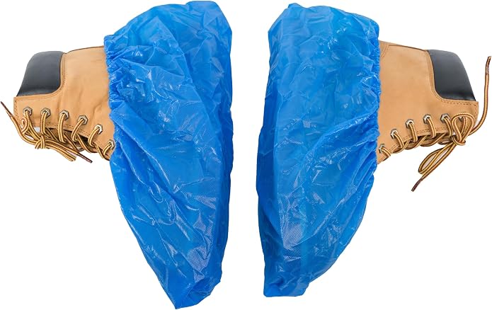 Waterproof Shoe Covers Disposable Non Slip Extra Large Boot Cover - (40 Pairs)