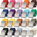 Yahenda 20 Pcs Web Belt for Men Women Belt Adjustable Canvas girdle Golf Strap with Military Buckle Casual Web girdle