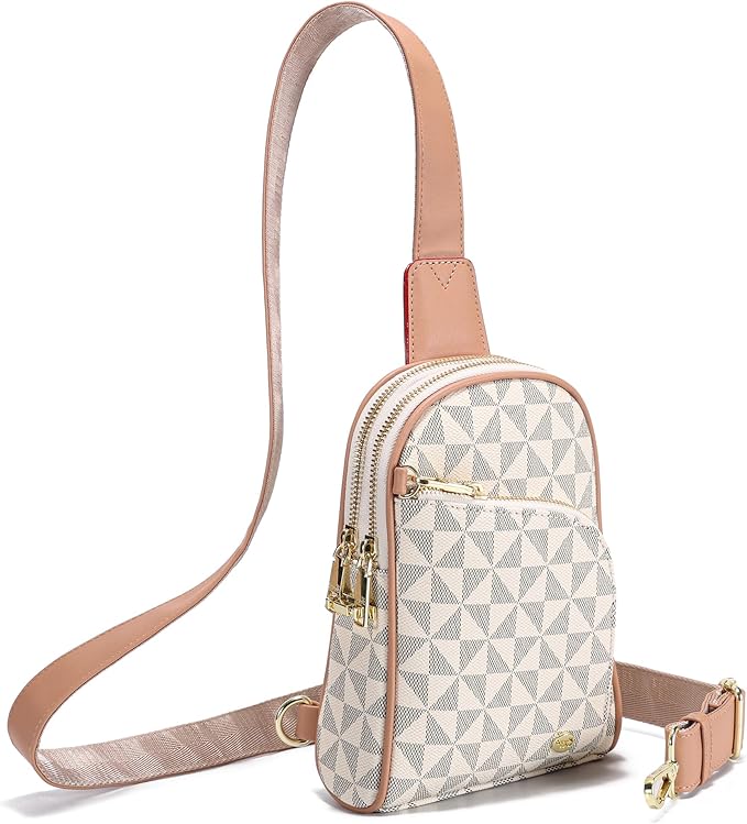 INICAT RFID Blocking Sling Bag, Anti Theft Crossbody Bag for Women Compact Travel Purses Vegan Leather