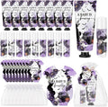 Batiyeer 25 Sets/100 Pcs Halloween Baby Shower Party Favors Bulk Baby Is Brewing Travel Size Hand Cream and Lip Balm Sets for Halloween Gender Reveal Party Supplies, with Cards Organza Bags