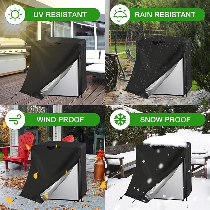 Compact Refrigerator Cover, Waterproof&Dustproof Cover for Protecting Upright Freezers/Beverage Refrigerator-Suitable for most 1-2 Cubic Mini Freezer(20"W x 20"D x 21"H)