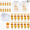30 Sets Thanksgiving Fall Hand Cream and Lip Balm Set Pumpkin Friendsgiving Hand Cream Bulk Mini Pumpkin Lotion Travel Size with Organza Bag Tag for Thanksgiving Friends Giving Party Favor