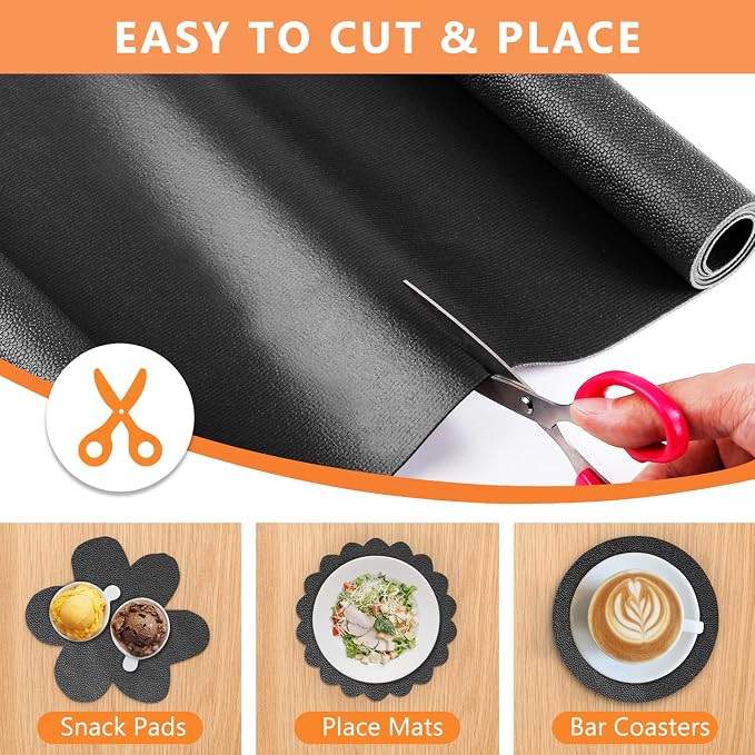WochiTV Shelf Liner for Cabinets, Drawer Non Adhesive Non Slip Foam Mat for Kitchen, Pantry, Bathroom, Cupboard, Garage, Closet, Shelves, Drawer, Tool Box, Black 11.8 x 354 inches