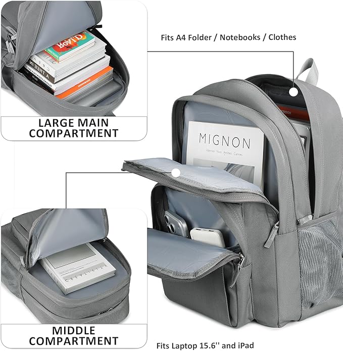 abshoo Classical Basic Travel Backpack For School Water Resistant Bookbag | For School, For School