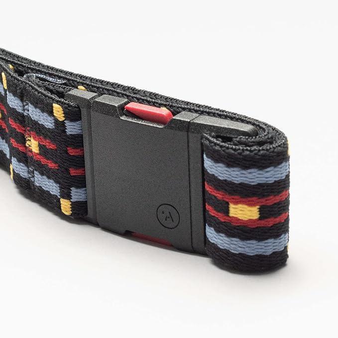 Arcade Belts A2 Slim Adventure Belt: Heavy Duty Stretch, Metal Free Buckle