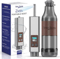 BIDET BUDDY® Evolv Portable Bidet for Travel – 530ml Bottle, Self-Cleaning Retractable Nozzle, 1100mAh Rechargeable, USB C Charging, IPX7 Waterproof with LED Display, 3 Water Flow Modes - Silver