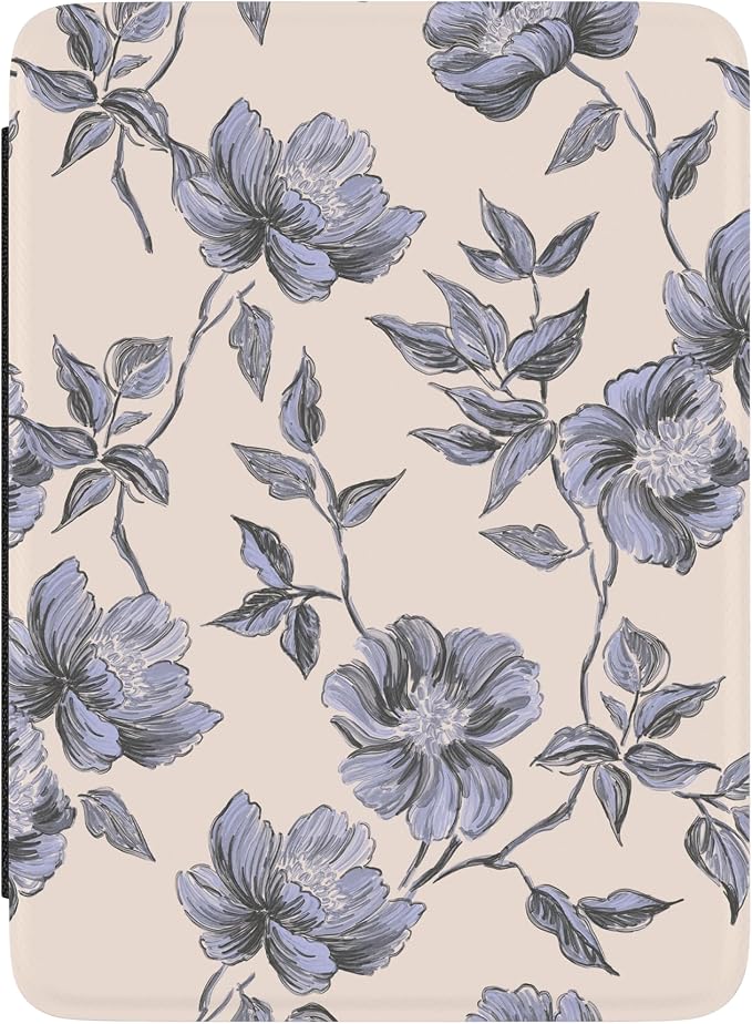 Casely Kindle Case | Ink & Iris | Vintage Floral | Compatible with 7" Kindle Colorsoft and 7" Kindle Paperwhite (12th Gen)