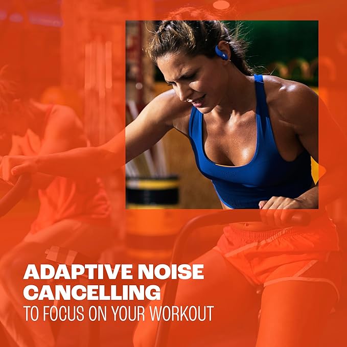 JBL Endurance Peak 4 - True Wireless Noise Cancelling Sport Earbuds, Up to 48Hrs Total Playback, Water & dust Proof (IP68), Secure fit with TwistLock™ Design, & 6 mics for Perfect Calls (Black/Lime)