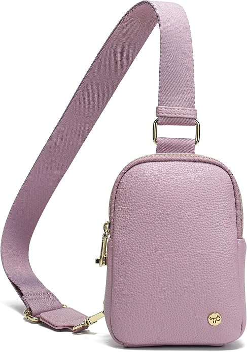 INICAT Anti Theft Crossbody Bag for Women, Small RFID Blocking Sling Purse with Zipper Lock for Travel, Vegan Leather