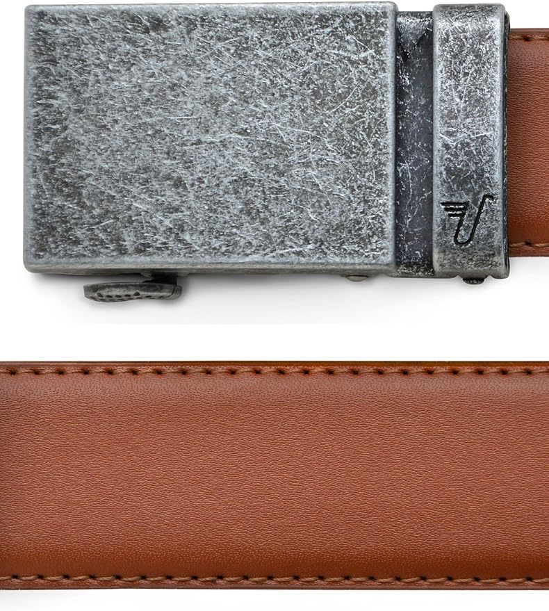 Mission Belt Men's Leather Ratchet Belt, 40mm Metal Collection