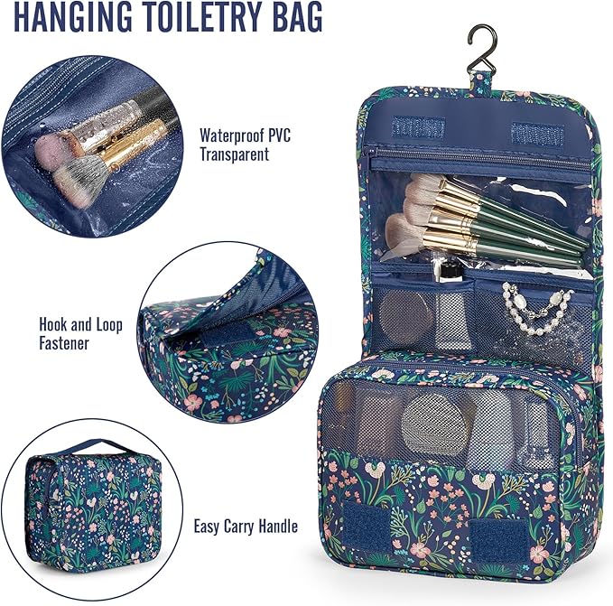 Veken 10 Set Packing Cubes for Travel Essentials, Suitcase Organizer Bags in 4 Sizes, Carry-On Luggage Accessories with Large Laundry Bag & Passport Holder, Must-Have for Airplane, Road Trip & Camping