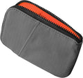 ALPAKA Zip Card Pouch - Card Wallet and Coin Pouch - Holds 12-20 Cards and Cash Holder with Grey Axoflux, RFID Blocking Weatherproof Material