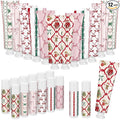 24 Pcs 12 Sets Valentine's Day Hand Cream and Lip Balm Bulk Gift Set, 6 Scents Coquette Bow Valentine's Day Travel Size Hand Lotion Lip Care Gift for Women Staff Coworkers